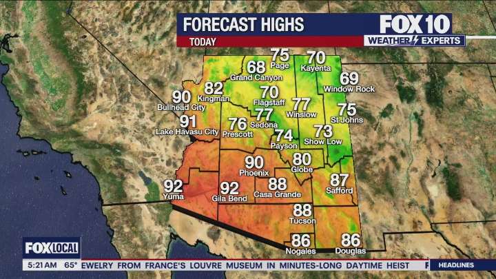Arizona weather forecast: Temperatures slowly climbing in Phoenix