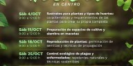 Gobierno de Centro invita a participar en Taller de Huertos en el parque La Pólvora