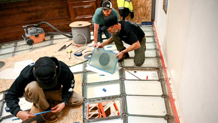Photos: Michigan Capitol's glass floor renovation in Lansing