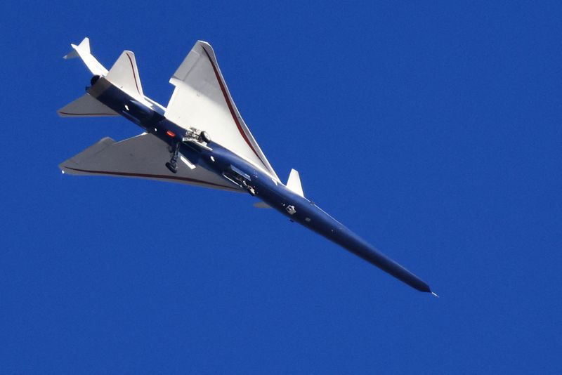 Quiet supersonic X-59 jet soars over California in unofficial first test flight