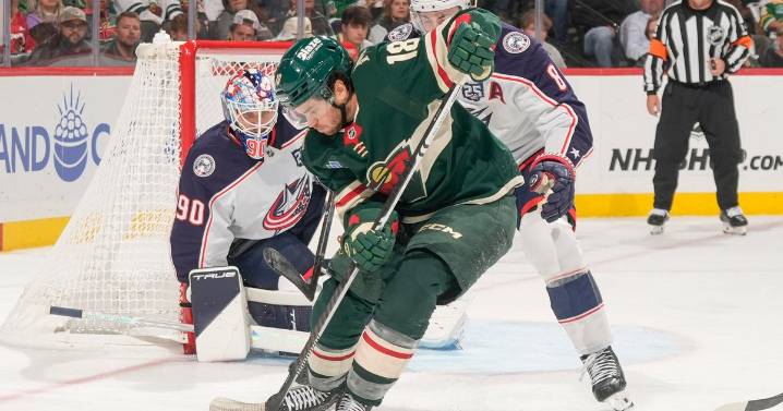 Marchenko's hat trick and Merzlikins' 48 saves help Blue Jackets spoil Wild home opener with 7