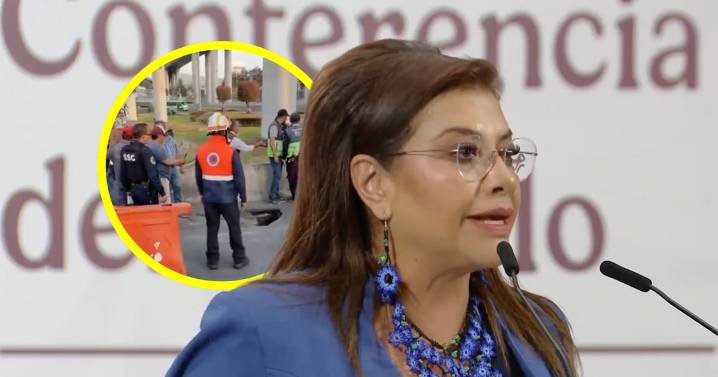 “Una grieta por lluvias intensas”: Clara Brugada niega socavón en el Puente de la Concordia