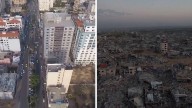 Las impactantes imágenes del antes y el después de Gaza tras dos años de bombardeos israelís
