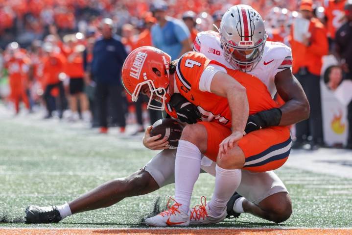 Big Ten football: No. 17 Illinois loses to No. 1 Ohio State 34