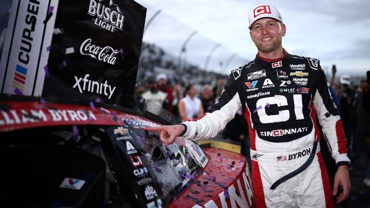 Byron wins Martinsville to clinch spot in NASCAR title race