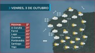 Entrada de nubes polo norte e o oeste