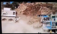 Landslide Damages Several Commercial Structures in Udhampur
