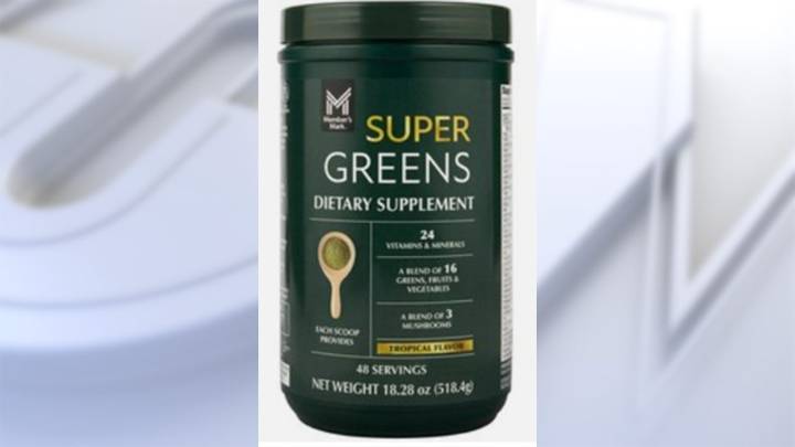 Recall: Super greens powder supplements sold at Sam's Club linked to salmonella outbreak