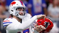 Josh Allen injury: Bills QB holds previously broken hand in pain after being sacked