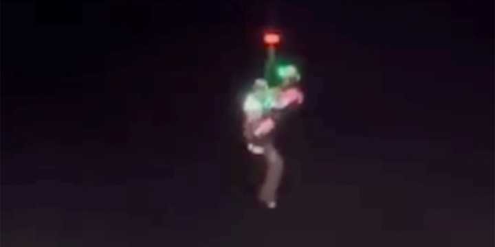 Watch: Phoenix rescuer lifts trapped driver out of fast