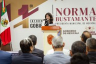 Norma Bustamante presenta primer informe de gobierno de continuidad en Mexicali