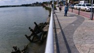 El Atracadero: el restaurante flotante que el río Tuxpan arrastró y dejó esparcido entre Alvarado y Coatzacoalcos