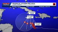 Tropical Storm Melissa brings heavy rain to Haiti and Dominican Republic