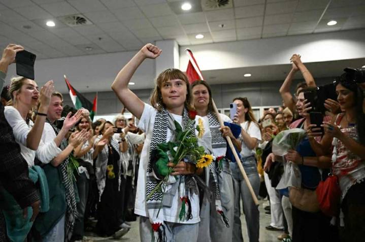 Llega a Jordania grupo de detenidos de la Flotilla Global Sumud