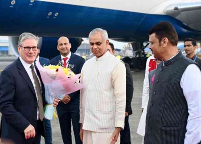 UK PM Keir Starmer arrives in Mumbai for first official visit