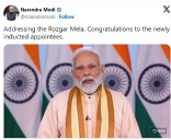 PM Narendra Modi Addresses Rozgar Mela; Emphasizes Youth