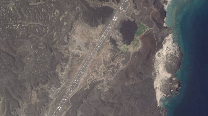 A mysterious airstrip built on a Yemeni island comes as Houthi rebels are increasingly squeezed