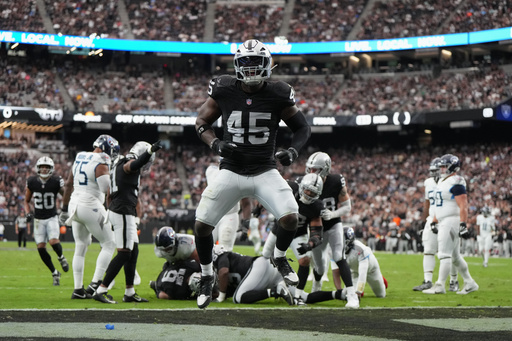 Los Raiders rompen racha de cuatro derrotas con sólida defensiva y vencen 20