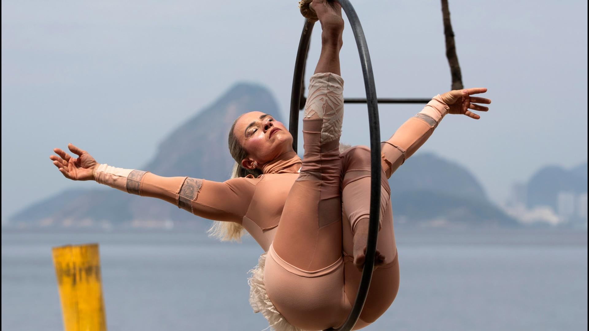 Aerial circus in Brazil spotlights path to healing for female victims of gender
