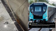 Pan & Gutka Stains On Mumbai Metro Railings Spark Outrage Online; Netizens Demand Strict Punishment For Spitters