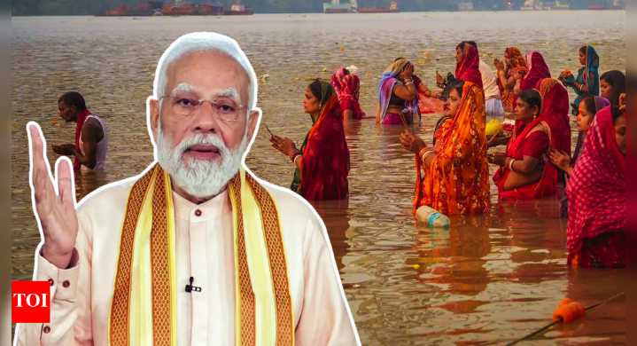 Chhath Puja: PM Modi wishes fasting devotees; 4