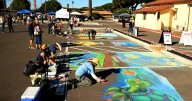 Lompoc Chalks brings color, music, community spirit to Veterans Memorial