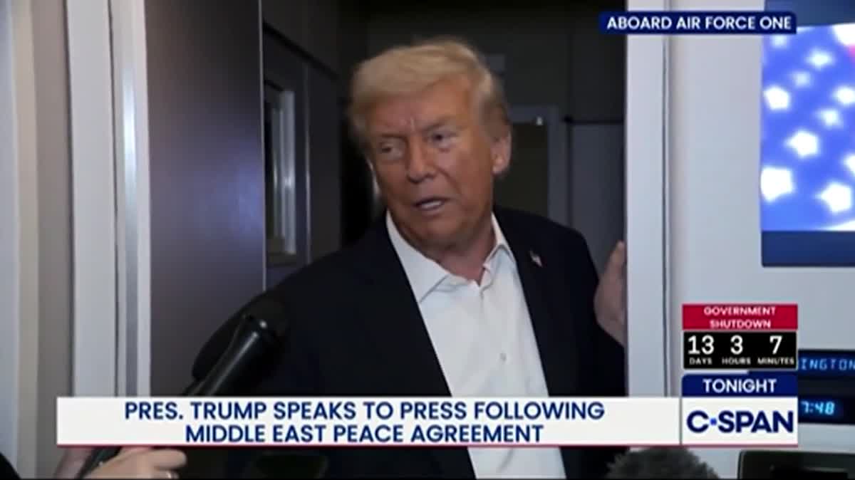 Gross Trump Ogles Karoline Leavitt's Lips