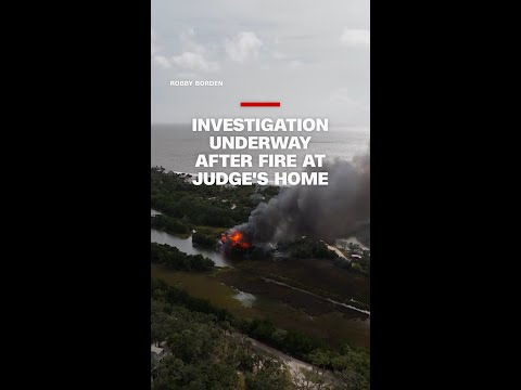 Investigation underway after fire at judge's home