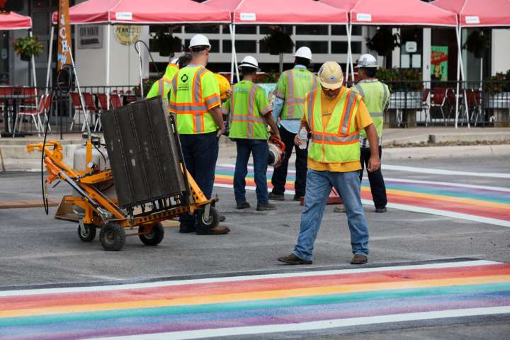 Rainbow crosswalk renews San Antonio's fights with TxDOT