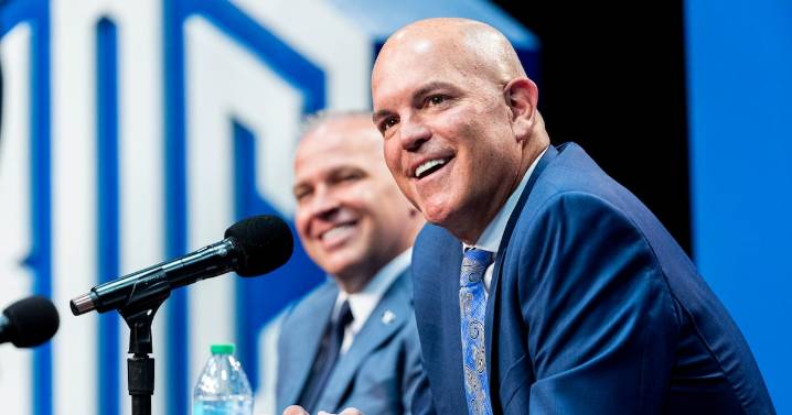 Brian Santiago reflects on first 6 months on the job, football team’s 7-0 start, expectations for No. 8 basketball team