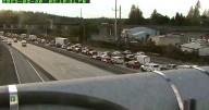 Collision causes delays on I-90 westbound near Maple Street On