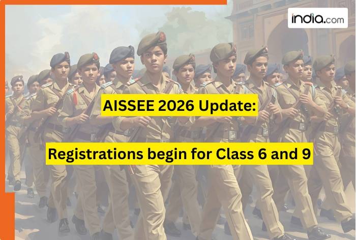 Sainik School Admissions 2026: Registrations begin for Classes 6 and 9, apply by THIS date