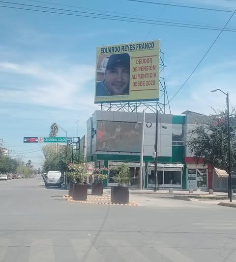 Polémica en Torreón por espectacular que exhibe a deudor alimenticio