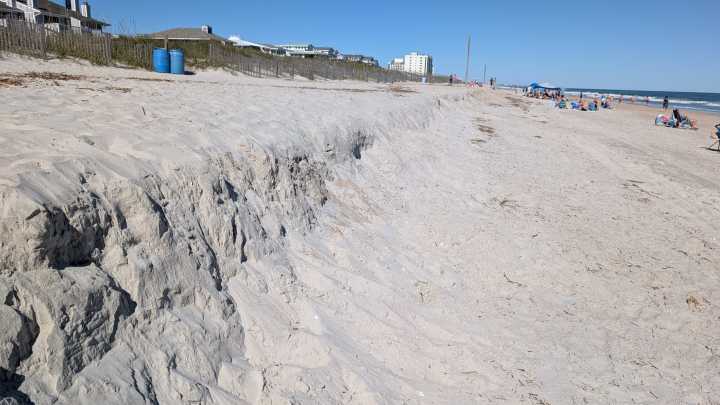 See storm damage at Wrightsville Beach