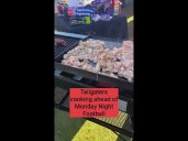 Tailgaters grill out ahead of Monday Night Football