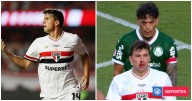 Gonzalo Tapia anota y termina sangrando en Sao Paulo-Palmeiras: segundo gol consecutivo para chileno