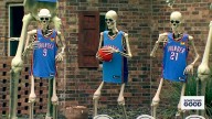 The Thunder skeleton squad: A Moore family turns Halloween into a slam dunk