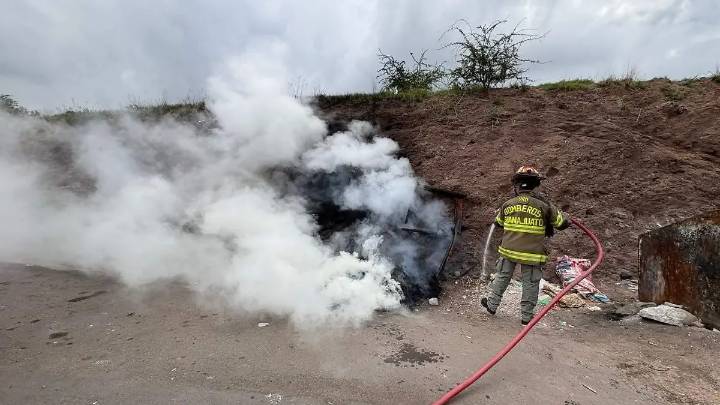 Incendio en contenedor del Mercado Hidalgo genera gasto de 20 mil pesos en Guanajuato