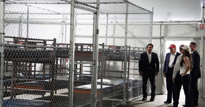Inside 'Alligator Alcatraz,' where detainees' uniform color is based on criminal history