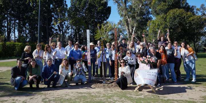 Nínawa Daher: el homenaje en Palermo que unió la estrella vial con el jacarandá, en el día en que hubiera cumplido 46 años