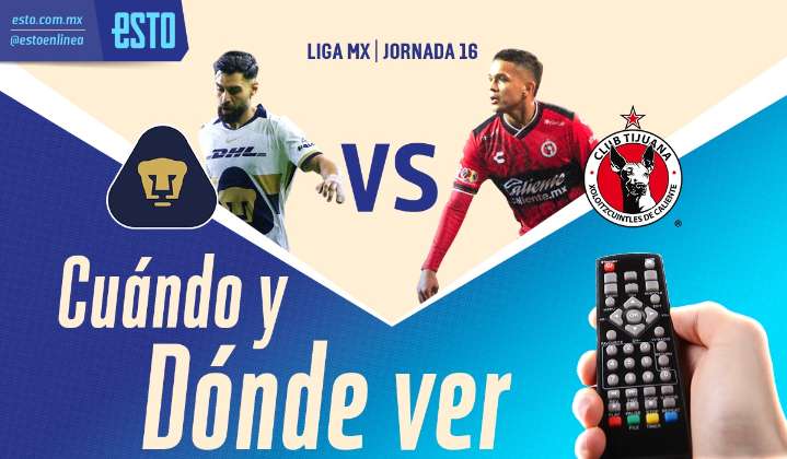 Pumas vs Tijuana: horario, fecha y transmisión del partido de la jornada 16 del Apertura 2025
