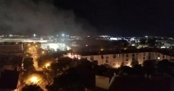 Incendio en la antigua cárcel de Palma