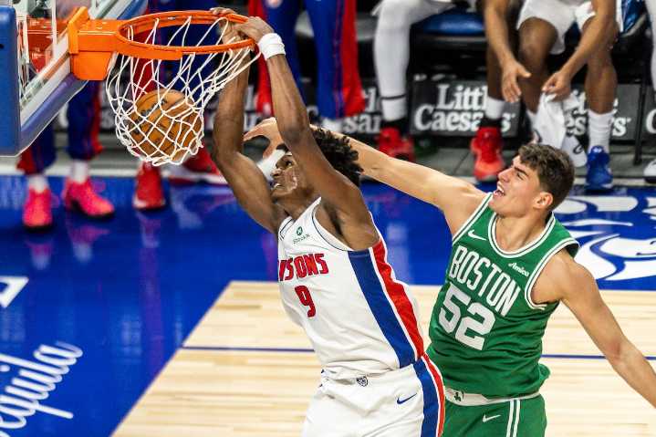 Our favorite 5 photos as Pistons defeat Celtics in home opener
