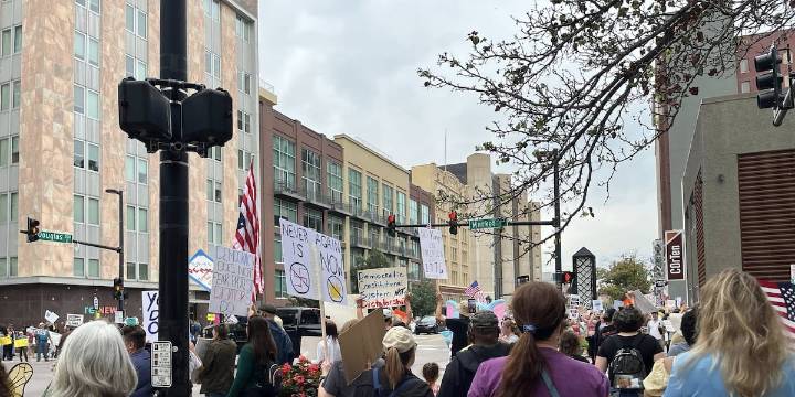 “No Kings” protest draws large crowd in downtown Wichita, cities nationwide