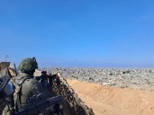 En la Gaza bajo control israelí: escombros, silencio y una frontera emergente