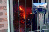 El fuego de un asado familiar provocó un incendio en San Salvador