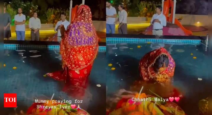'Mummy praying for Shreyas Iyer': Suryakumar Yadav's sister posts heartwarming Chhath Puja video on social media