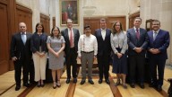 Hugo Aguilar se reúne con banqueros en la SCJN