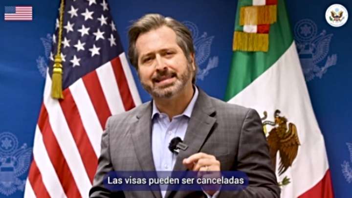EEUU puede cancelar visas a discreción, dice embajador en México