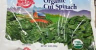 Organic frozen spinach distributed nationwide recalled due to potential listeria contamination